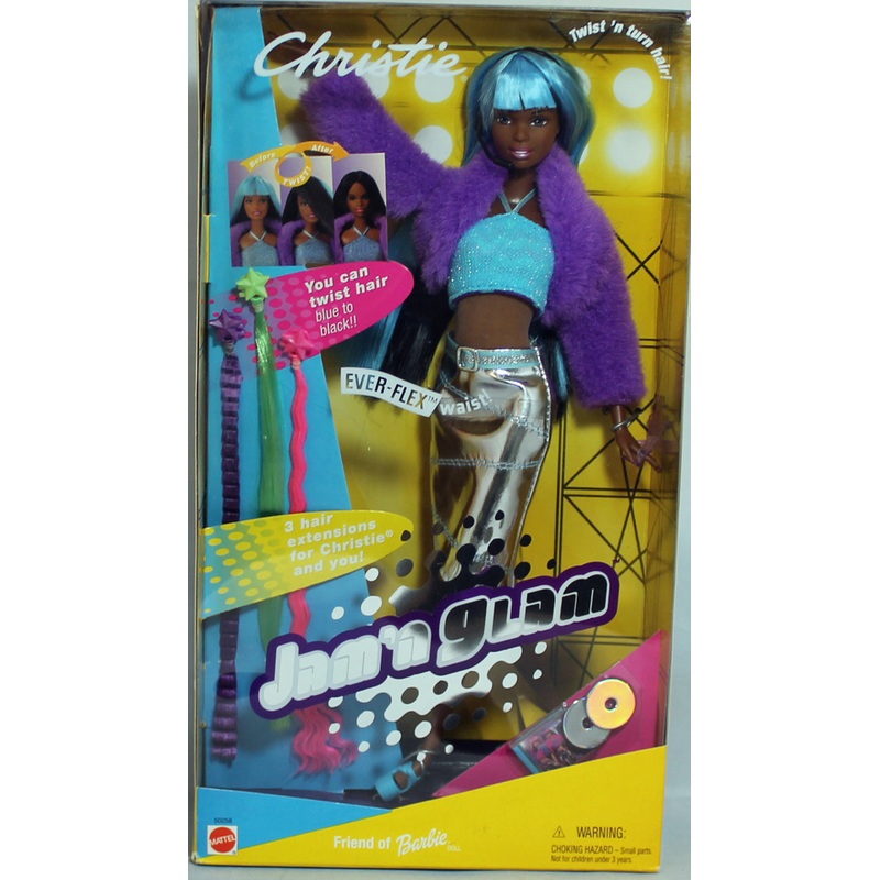 2001 Twist ‘n Turn Hair Jam ‘n Glam Christie Barbie (50258)