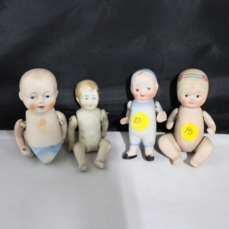 Lot of 4: Antique Nippon Dolls | As Is