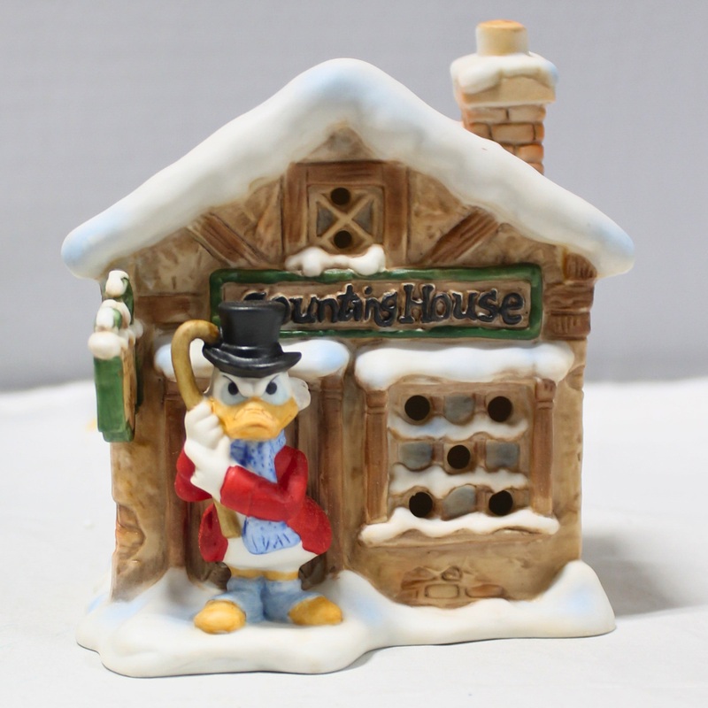 Schmid Scrooge McDuck Christmas Carol Lighted House