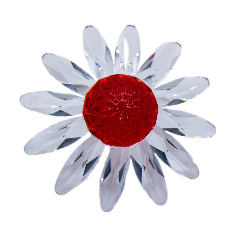 Swarovski Crystal: 252371 Red Marguerite – Daisy