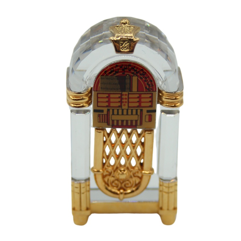 Swarovski Figurine: 243444 Gold Mini Juke Box