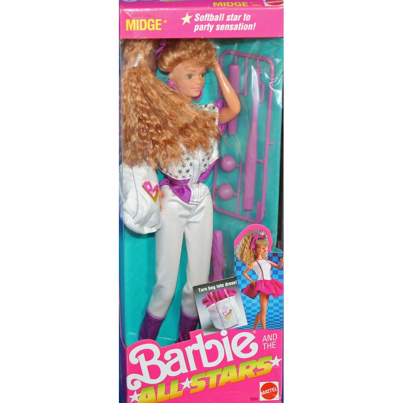 1989 Barbie and the All Stars Midge Barbie (9360)
