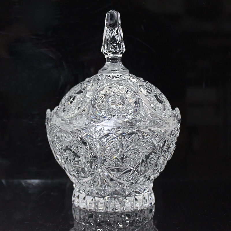 Vintage Crystal Candy Bowl | Non-mint