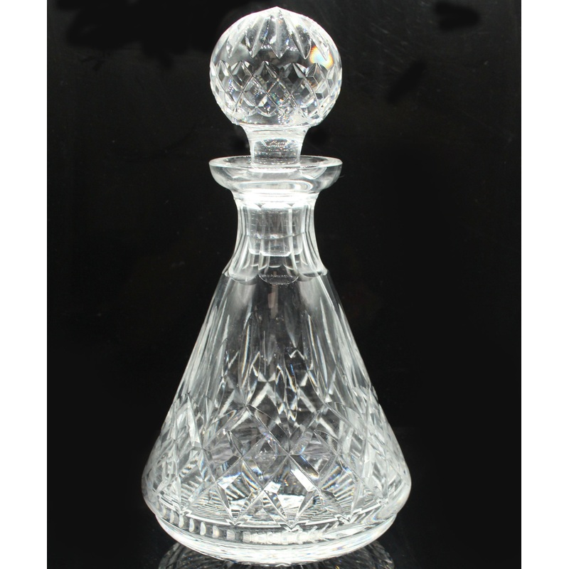 Waterford Crystal: Lismore Roly Poly Decanter and Stopper, 10.75″