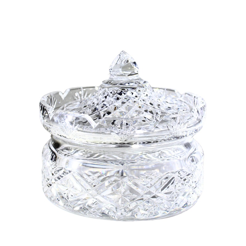 Waterford Crystal: Samuel Miller Collection Round Covered Butter, 5.25″