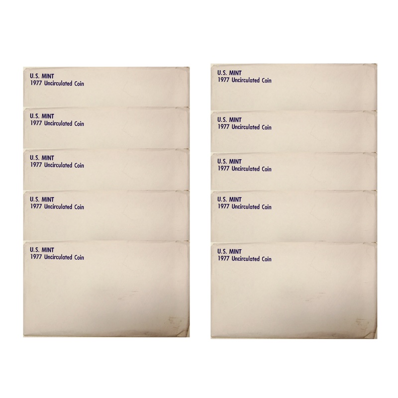 1977 PD US Mint set 10 Pack (OGP) 120 coins