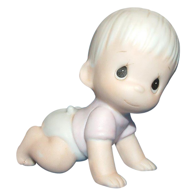 Precious Moments: E-2852E Baby Boy Crawling