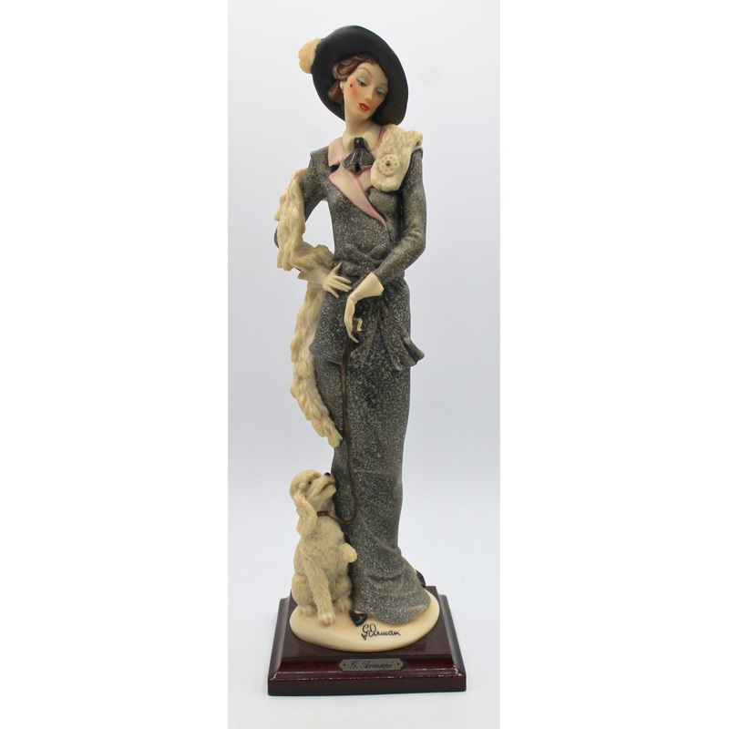 Guiseppe Armani Lady with Poodle 394-C| Please Read