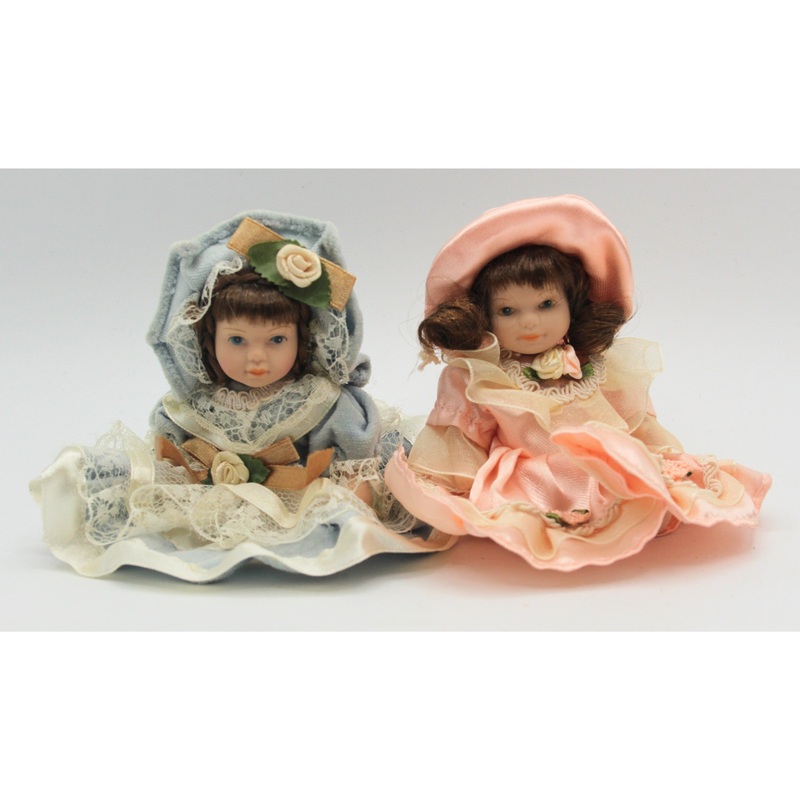 Lot of 2: Victorian Style 1950’s Bisque Dolls | Please Read