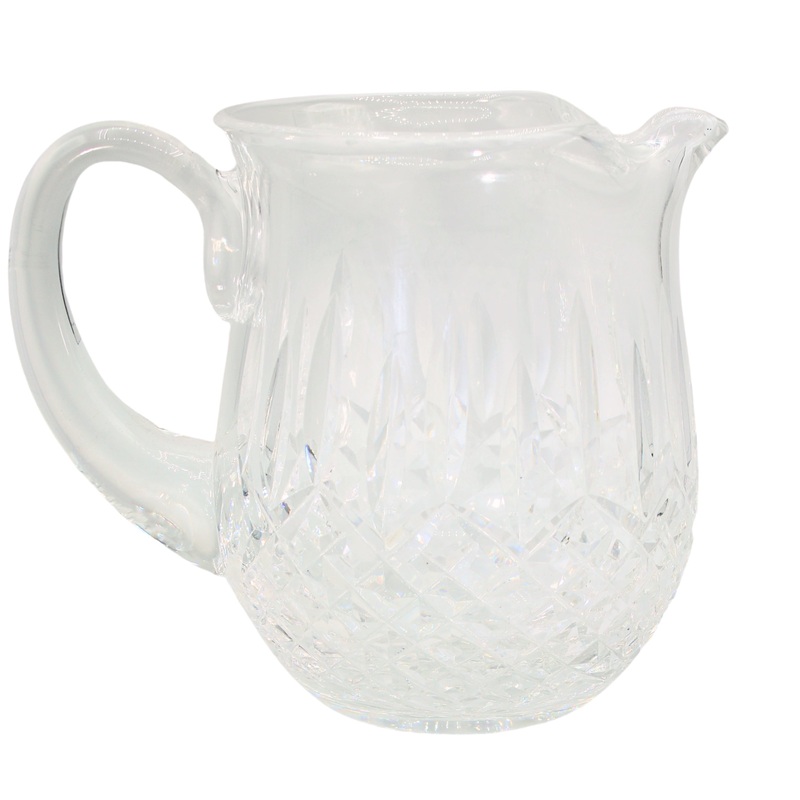 Waterford Crystal: Lismore 40 Oz Ice Lip Jug, 6.13″