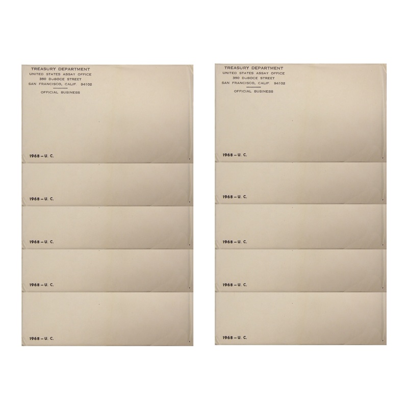1968 PD US Mint set 10 Pack (OGP) 100 coins