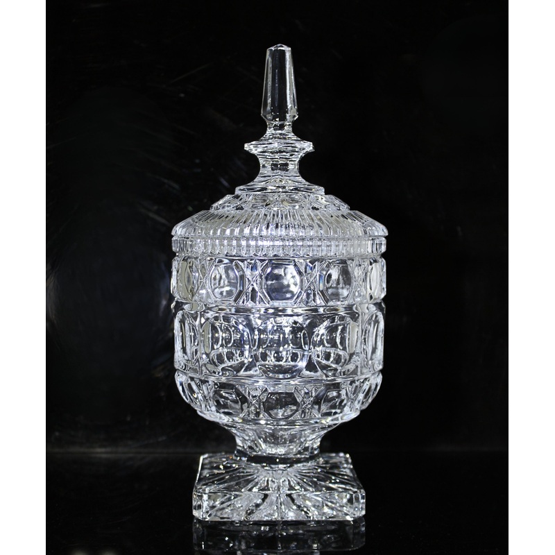 Antique 1900s Bohemia Crystal Chocolate Box | Like new condition