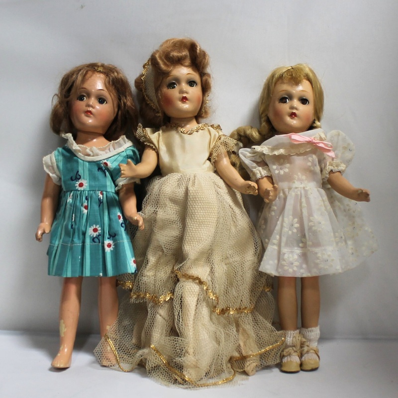 Lot of 3 Madame Alexander Dolls: Sonja Henie, Wendy Ann & Anne