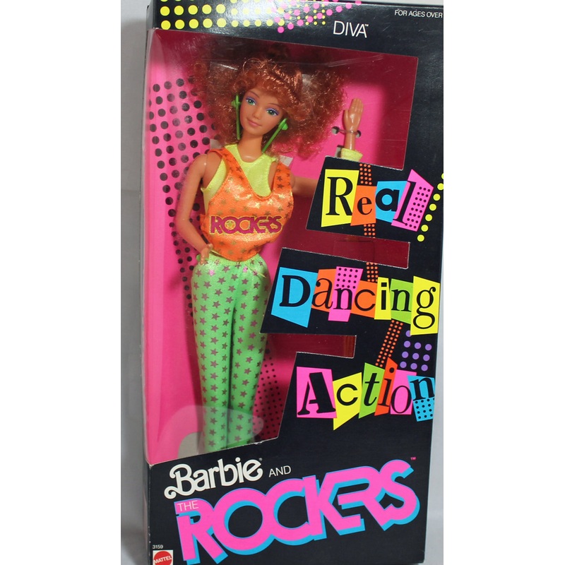 1986 Barbie and the Rockers Diva Barbie (3159)
