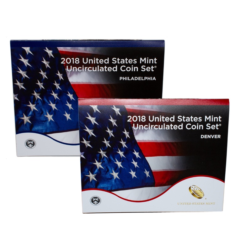 2018 PD US Mint Set (OGP) 20 coins