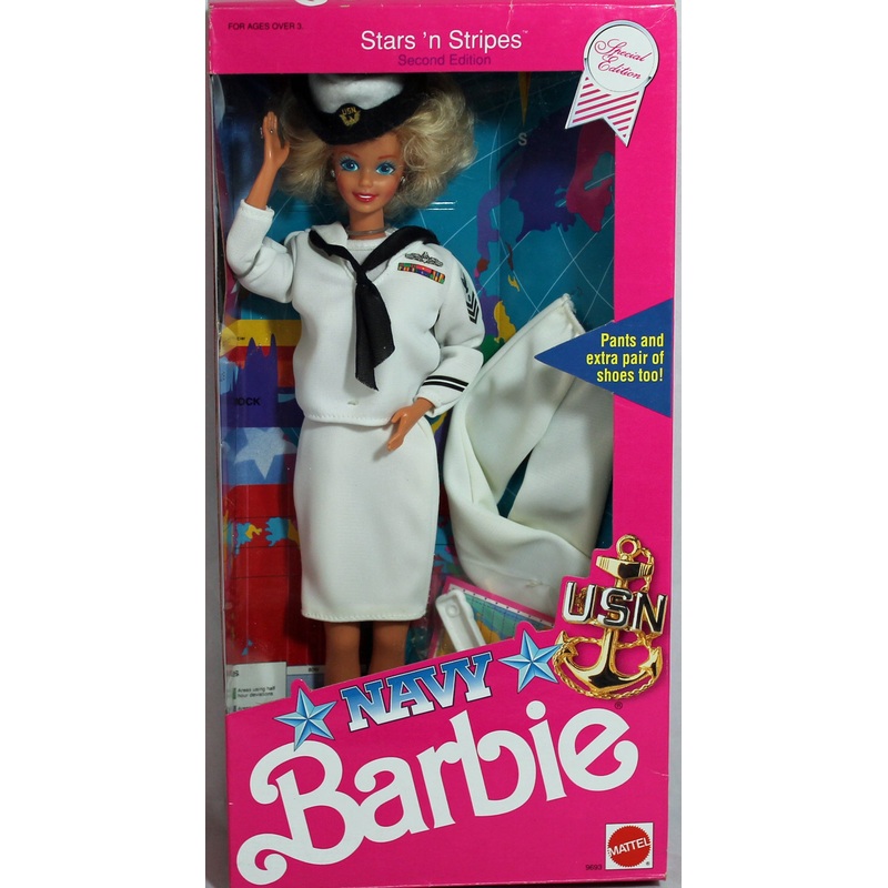 1990 Stars ‘n Stripes Navy Barbie (9693)