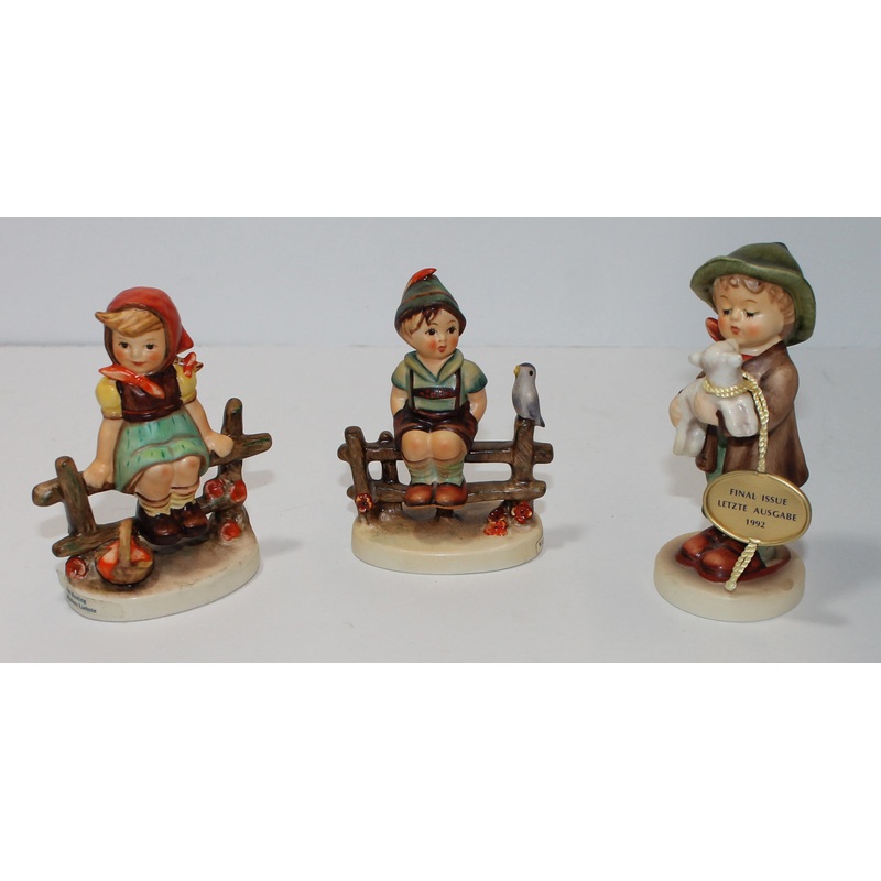 Hummel Figurine Lot Just Resting, Wayside Harmony, Lost Sheep Sign read (1584 )
