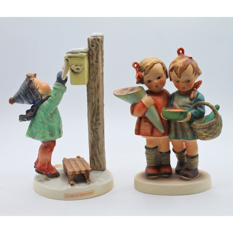 Hummel | Lot of 2: Letter to Santa & Going to Grandma’s | Crazing