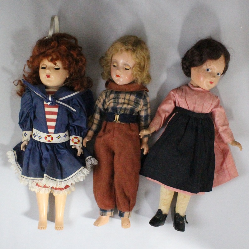 Lot of 3: 1 Robin Woods Doll + 2 Uknown Vintage Dolls | As Is