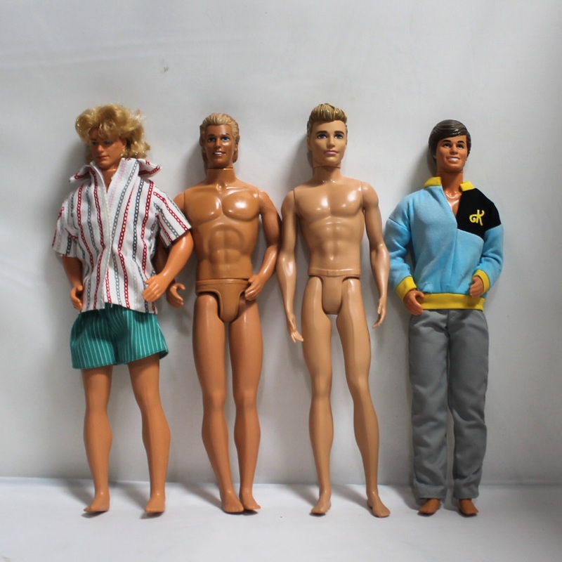 Lot of 4 Ken Dolls: 1983, Two 1968’s & 2015