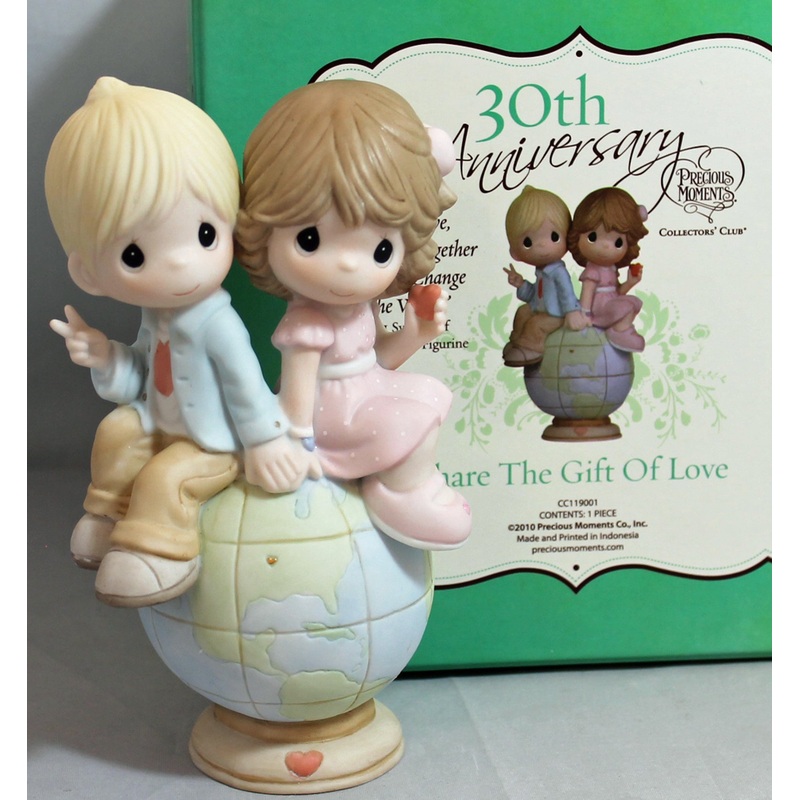 Precious Moments: CC119001 Peace, Love and Unity, Together We Will Change the World | Symbol of Membership