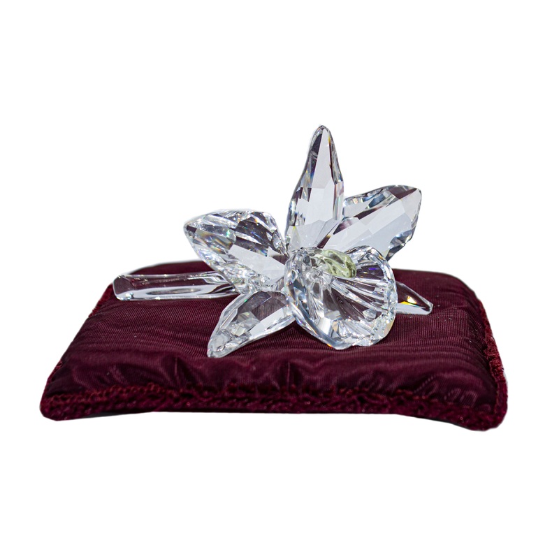 Swarovski Figurine: 200280 Light Yellow Orchid