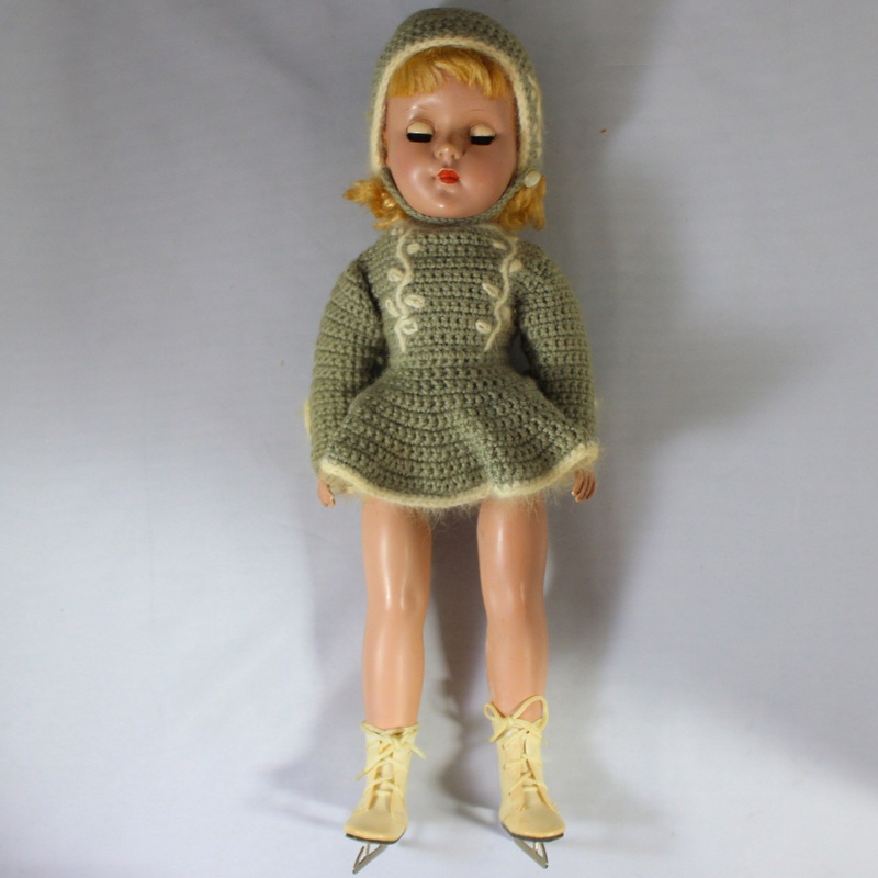Vintage 1950s Unknown Brand Ice Skater Doll