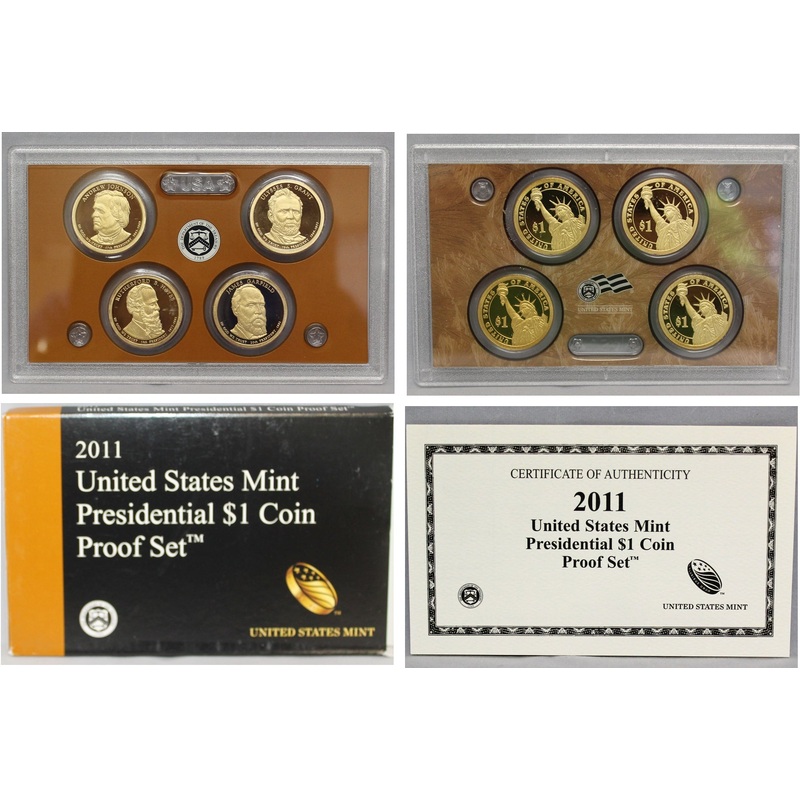 2011 Presidential Dollar Proof Set (OGP) 4 coins