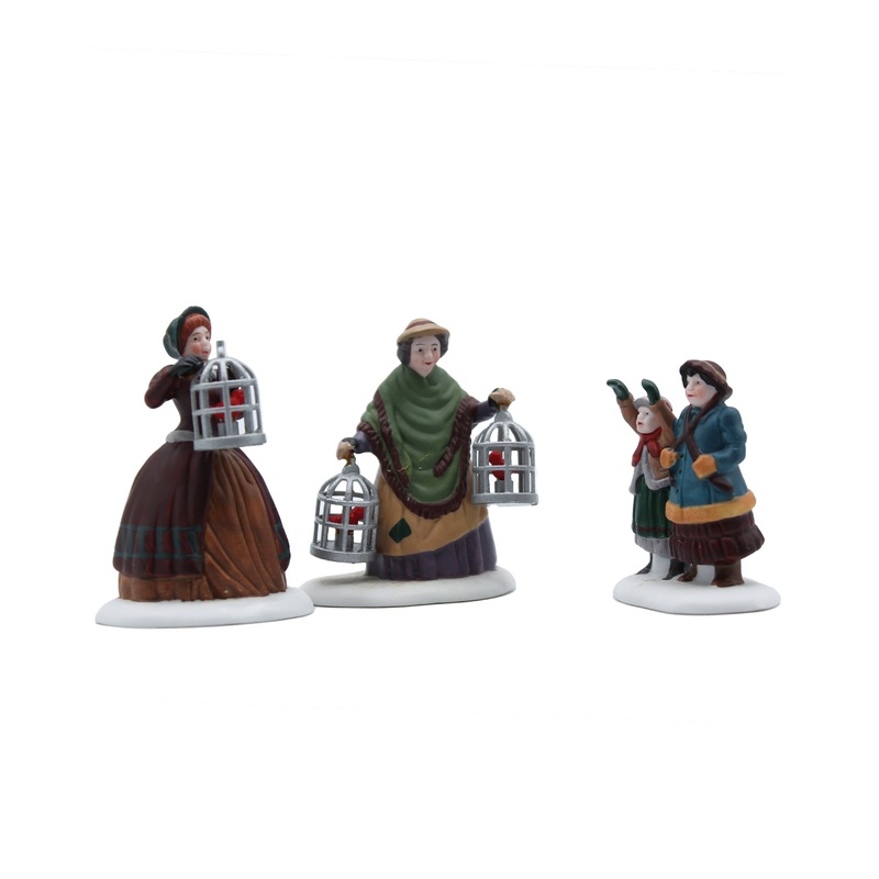 Department 56: 58033 The Bird Seller – Set of 3