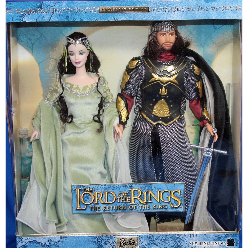 2003 Lord of the Rings Barbie & Ken as Arwen and Aragorn Barbie (B3449)