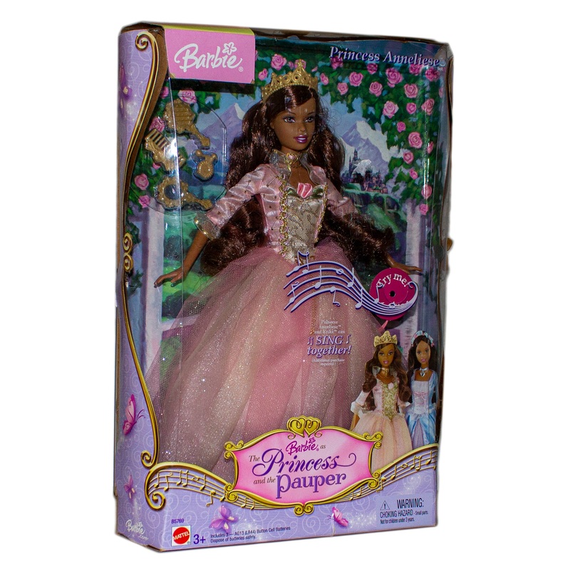 2004 Princess and the Pauper Anneliese Barbie (B5769) – African American