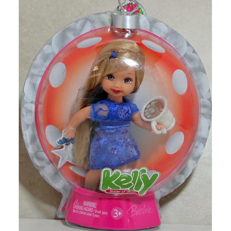 2006 Happy Holiday Ornament Kelly Barbie (K7664) – Blue Dress