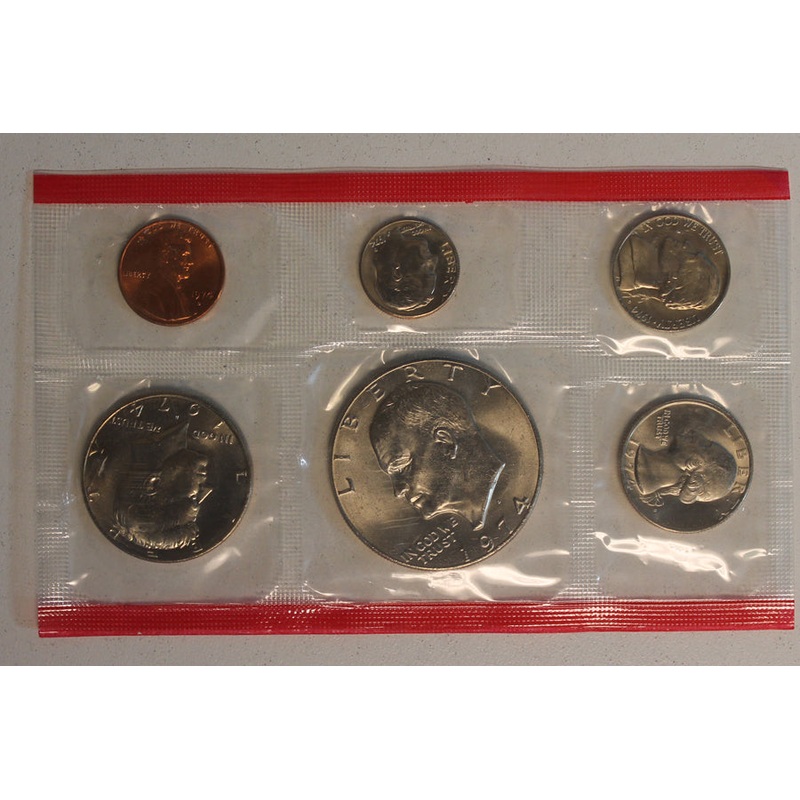 1974 PD US Mint set 10 Pack (OGP) 130 coins