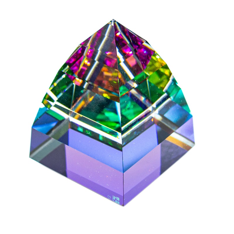 Swarovski Figurine: 010034 Pyramid Vitrail VM