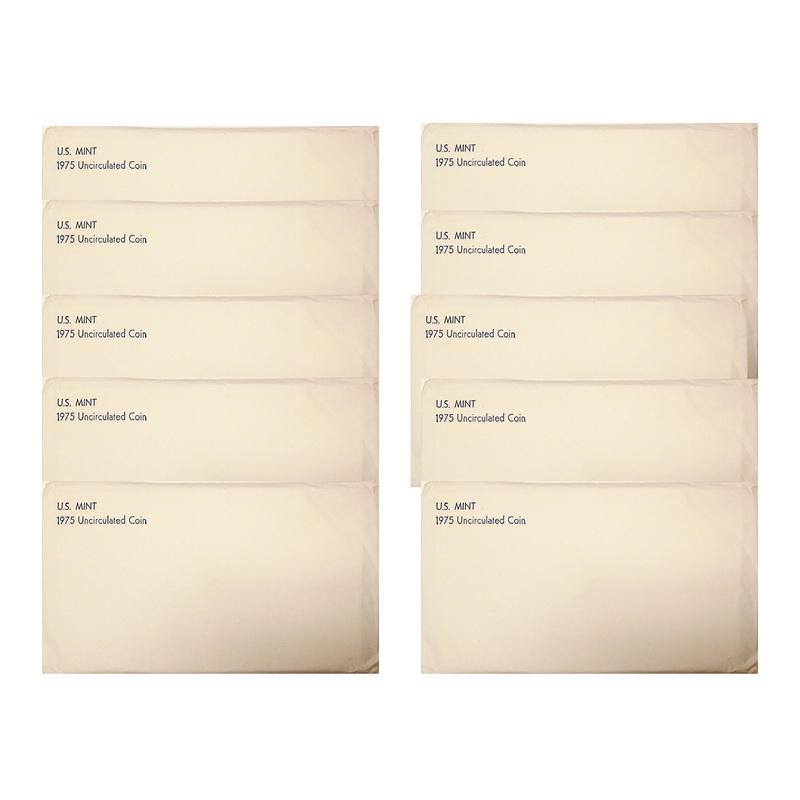 1975 PD US Mint set 10 Pack (OGP) 120 coins