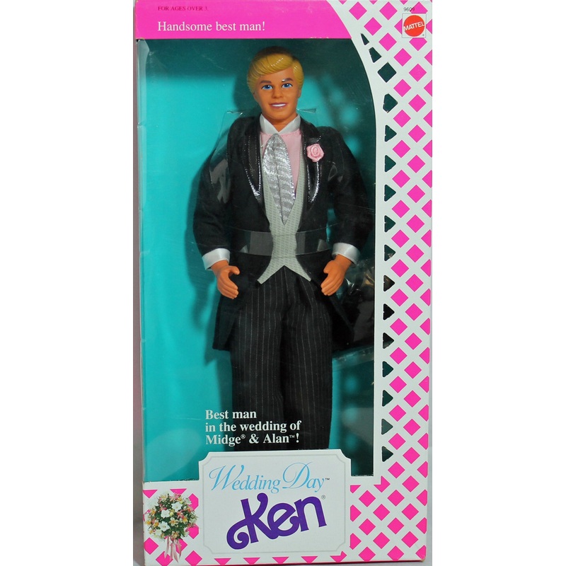 1990 Wedding Day Ken Barbie (9609)