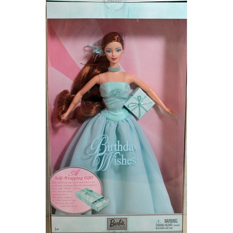 2003 Birthday Wishes Aqua Blue Barbie (B9787)