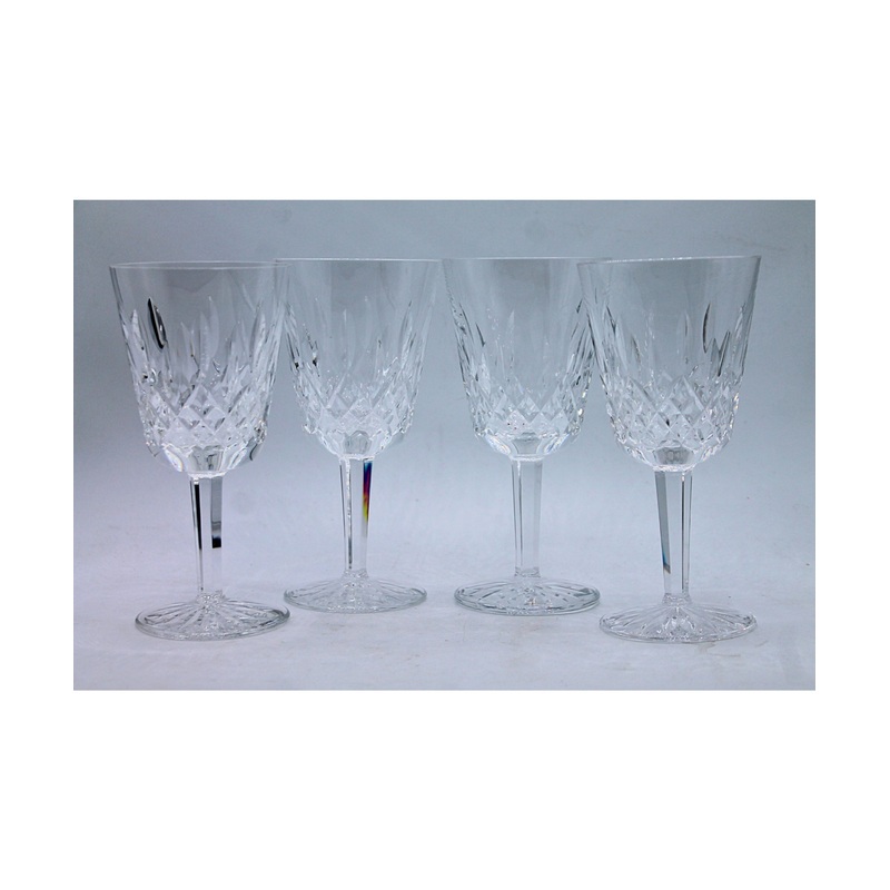 Waterford | Lot of 4: Lismore Water Goblets | Scratches