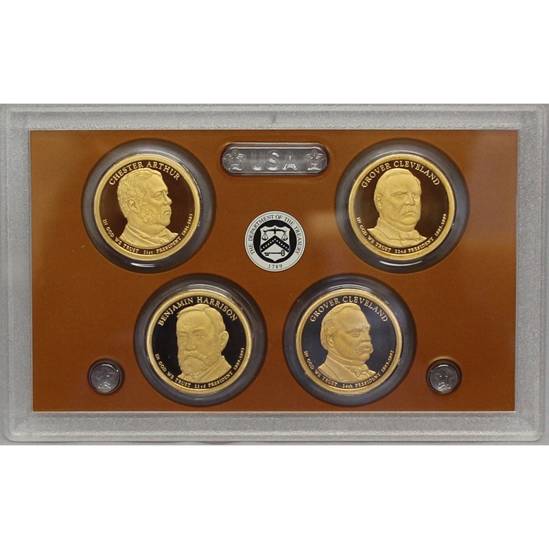 2012 S Presidential Dollar  US Mint Poof set in Lense NO BOX or COA 4 US Coins