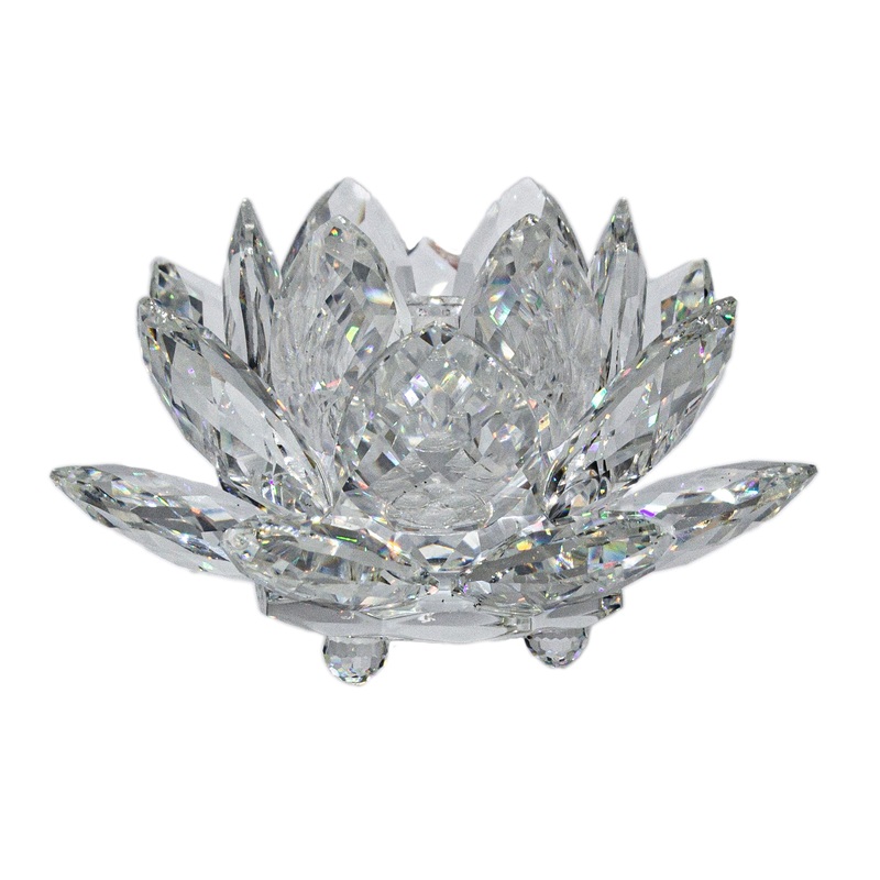 Swarovski Figurine: 010001 Medium Waterlily Candleholder