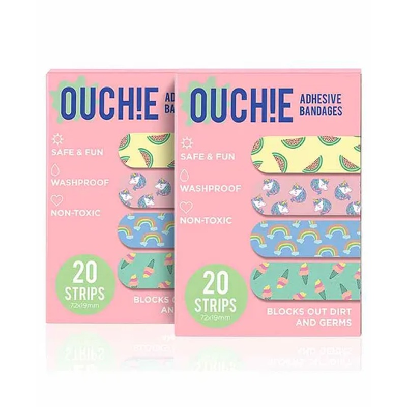 Aya Papaya Ouchie Adhesive Bandages Pack Of 2 – 40 Strips