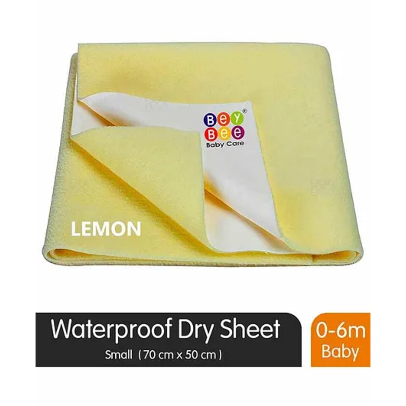BeyBee Quickly Dry Waterproof Small Size  Bed Protector Sheet – Yellow