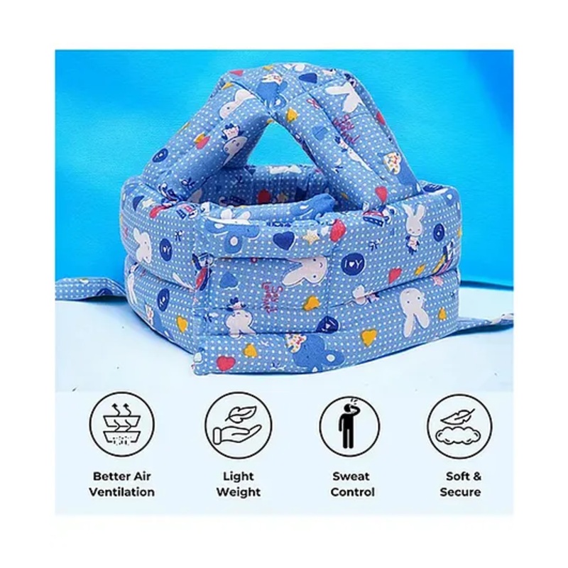 BOXOT IMPEX Adjustable Cushioned Baby Safety Helmet (color may vary)H-6