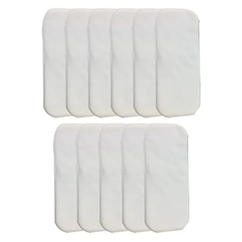 Chinmay Kids Baby Insert Pads Reusable Soft 5 Layers Inserts For Baby Cloth Diaper High Absorbing Washable Liners Set Of 11 – White
