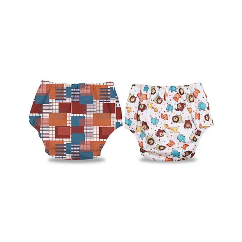 Chinmay Kids Baby Swim Diaper Waterproof Reusable Leakproof Adjustable Infant Pool Pant Boys And Girls Swim Diaper- Brown White