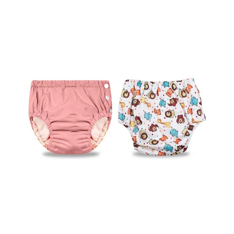 Chinmay Kids Reusable Swimwear Diapers Pack of 2 – Light Pink & White