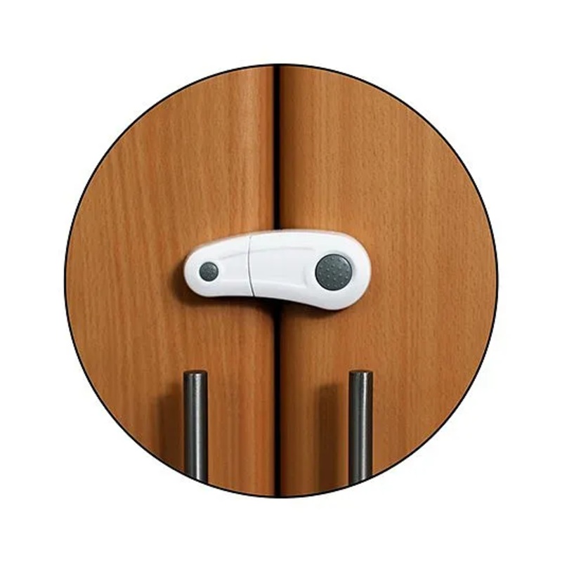 Safe-O-Kid Child Safety Cabinet Lock Pack Of 4 – White