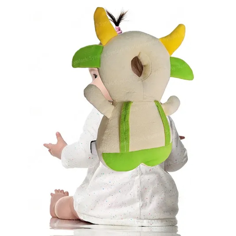 Synlark Baby Head Protector Cushion Fall Protection Head Back Safety Protector Pad – Green