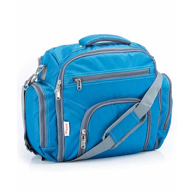 VParents Cubster  Multipurpose Diaper cum Mother Backpack with 11 Pockets – Blue