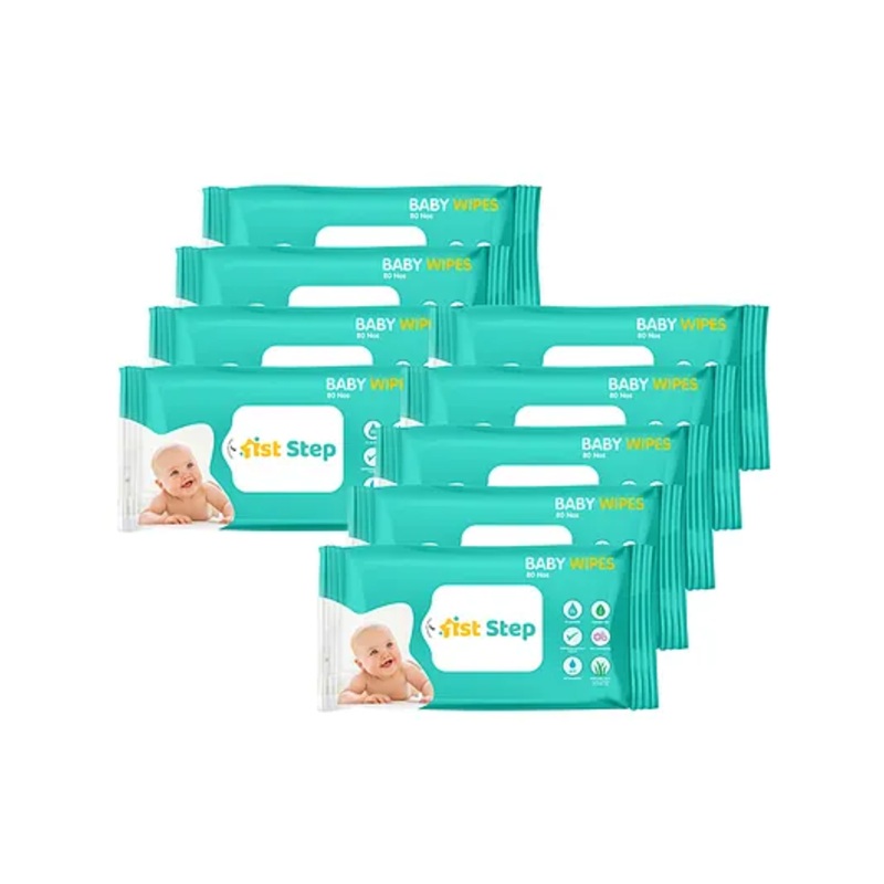 1st Step Baby Wet Wipes Enriched and Aloe Vera and Jojoba Oil 72 Wipes Pack of 9 – 720 Wipes